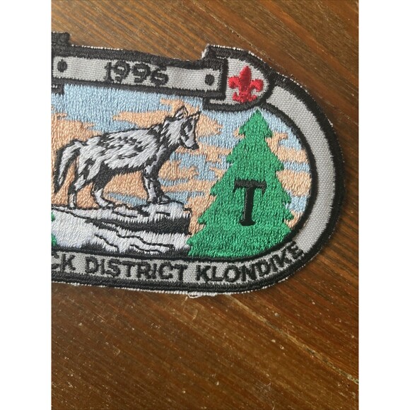 1996 Tamarack Klondike Derby Patch BSA Boy Scouts NJ State New Jersey Merged - Picture 3 of 4